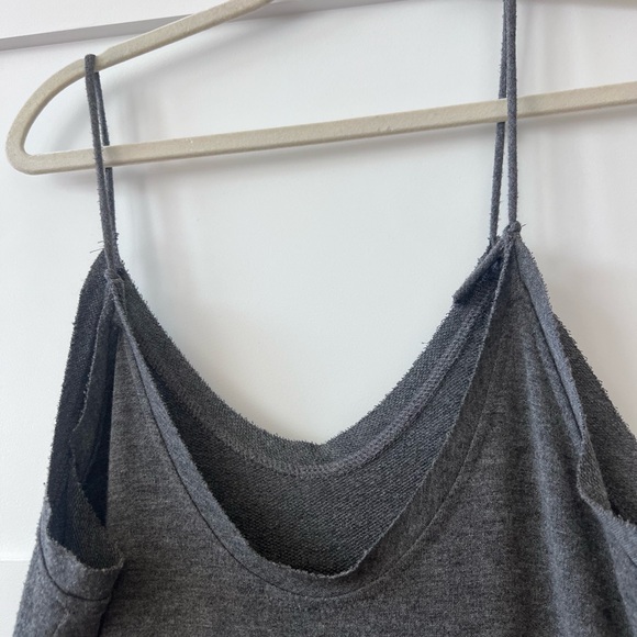 Ces Femme Gray Jumpsuit with pockets - adjustable with back ties.. one size - Picture 9 of 9